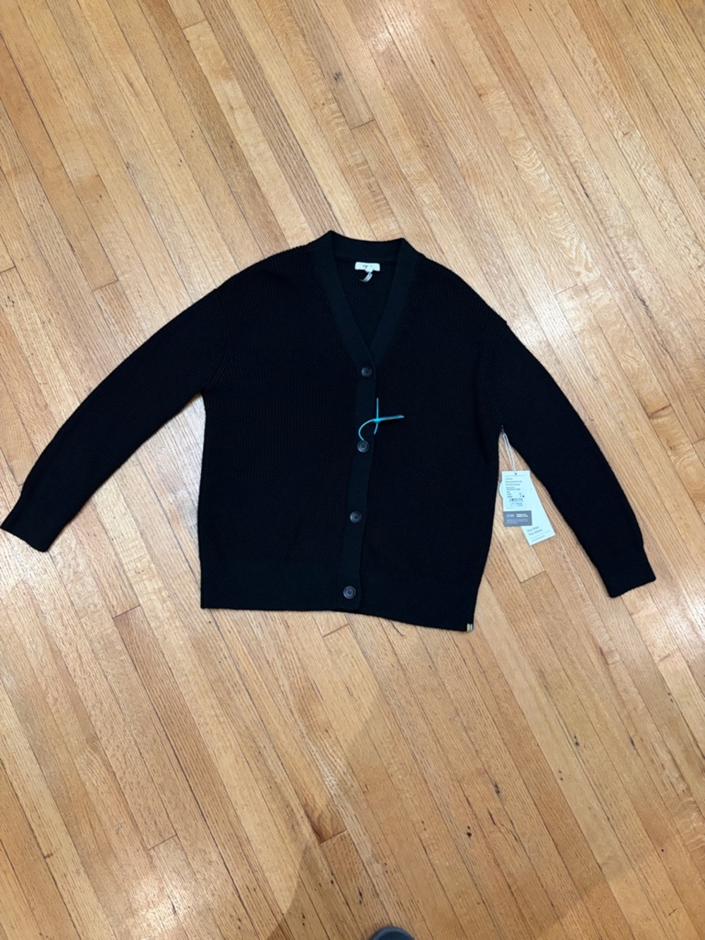 Vuori Alps Boyfriend Cardigan Black Sz. Small - Picture 3 of 17